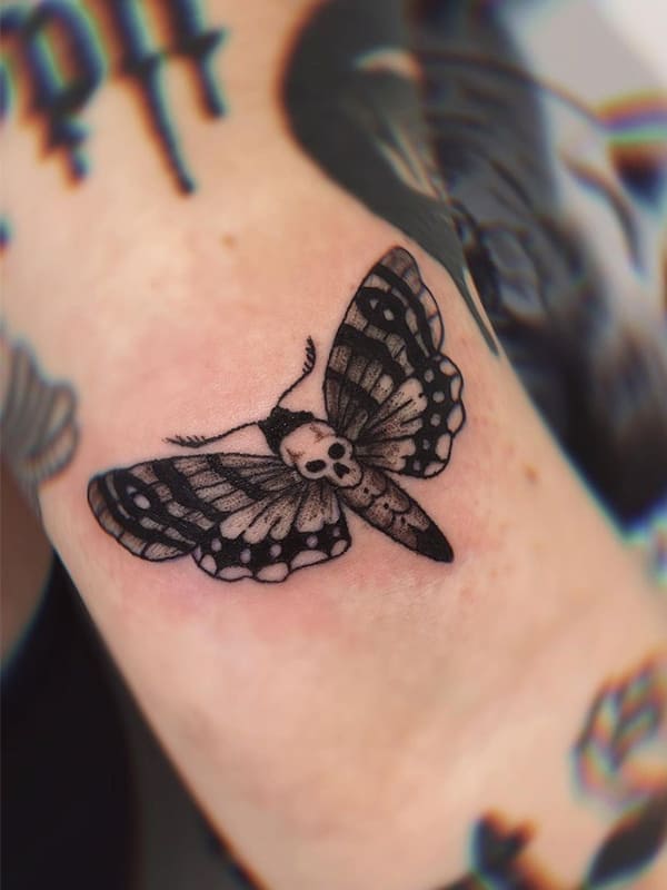 butterfly moth tattoos