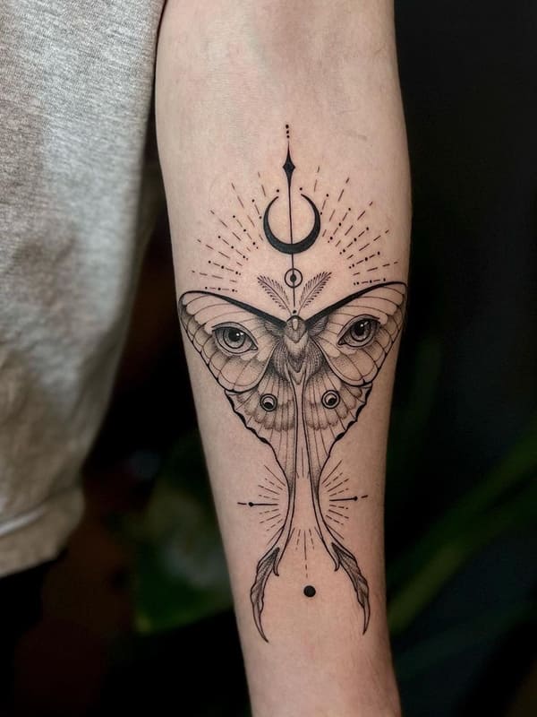 atlas moth tattoo