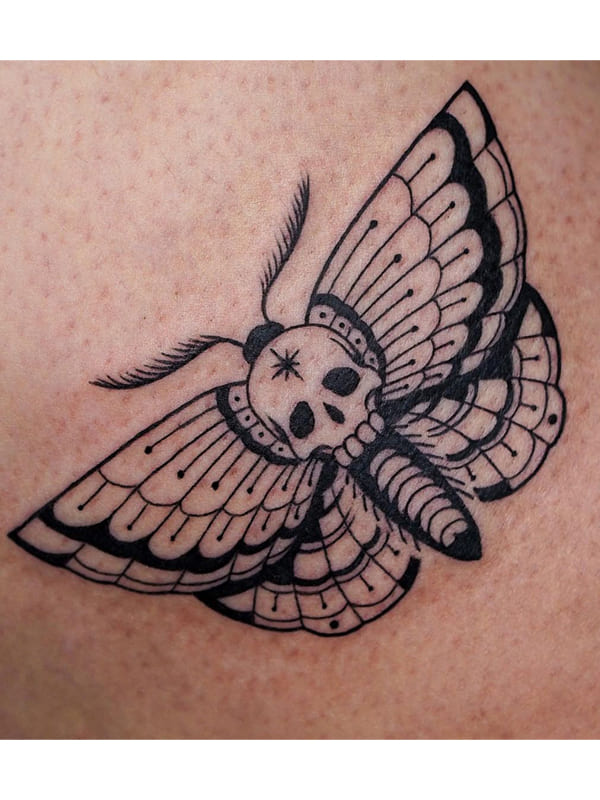 death moth tattoo