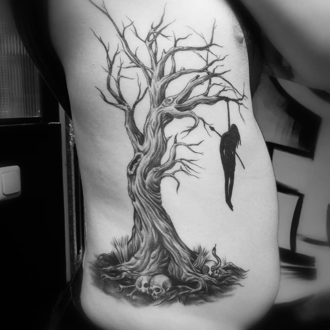 Simple and Easy Pine Tree Tattoo - Designs & Meanings (2019) .