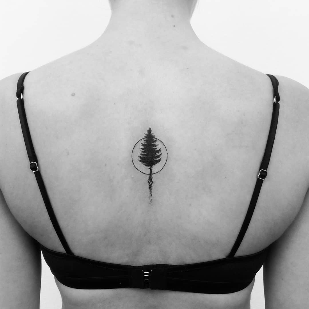 simple-and-easy-pine-tree-tattoo-designs-meanings-2019